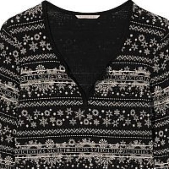 VICTORIA'S SECRET XXL Thermal Long Pajama Set Adorable Fair Isle PJ P.J. PJs NWT - Picture 11 of 14